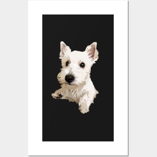 West Highland Terrier Puppy Dog Posters and Art